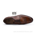 Men Lace up Leather Business Dress Shoes